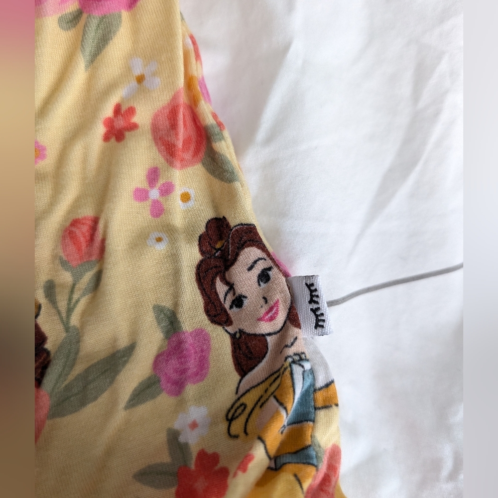 Little Sleepies Disney Princess Belle Shorty Zippy Romper 6-12 Months - Picture 3 of 5